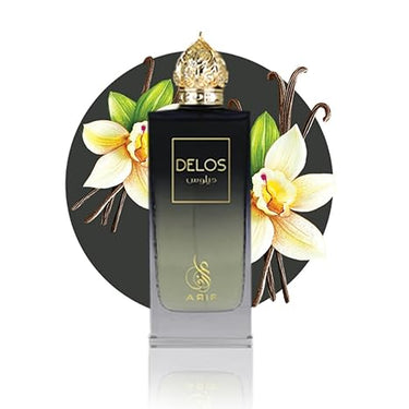 Arif Delos Eau de Parfum – 3.4 oz (100ml) Unisex Fragrance – Long-Lasting Woody & Fresh Scent